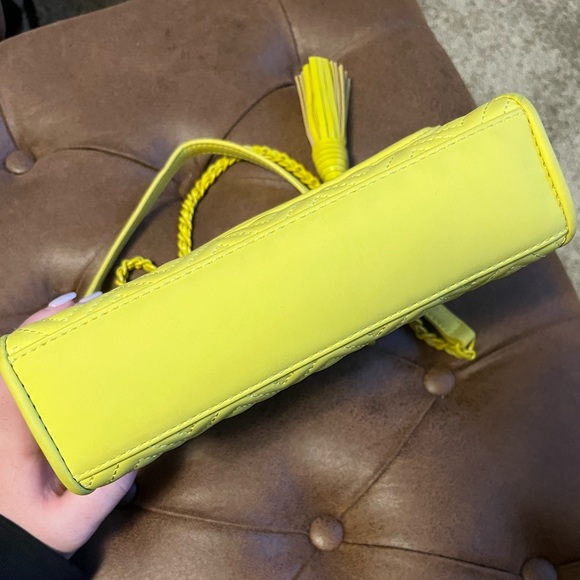 Tory Burch Yellow Orchid Fleming Matte Small Convertible Crossbody Shoulder Bag - Picture 9 of 11